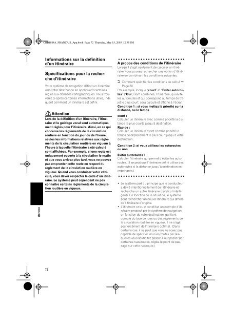 Pioneer AVIC-800DVD - User manual - fran&ccedil;ais