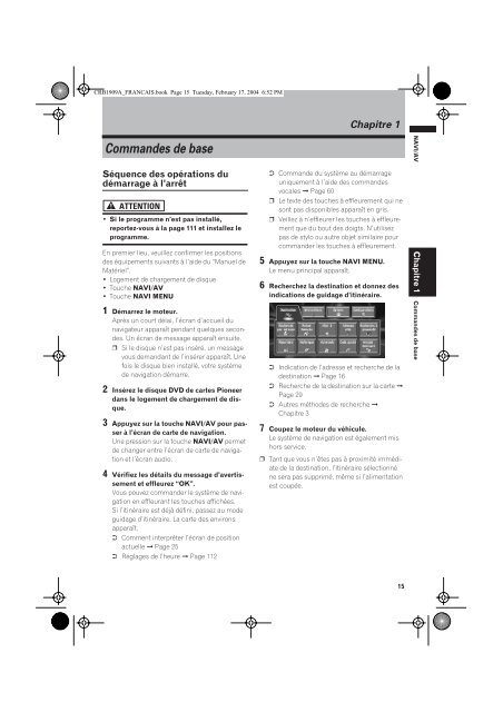 Pioneer AVIC-X1 - Software manual - fran&ccedil;ais