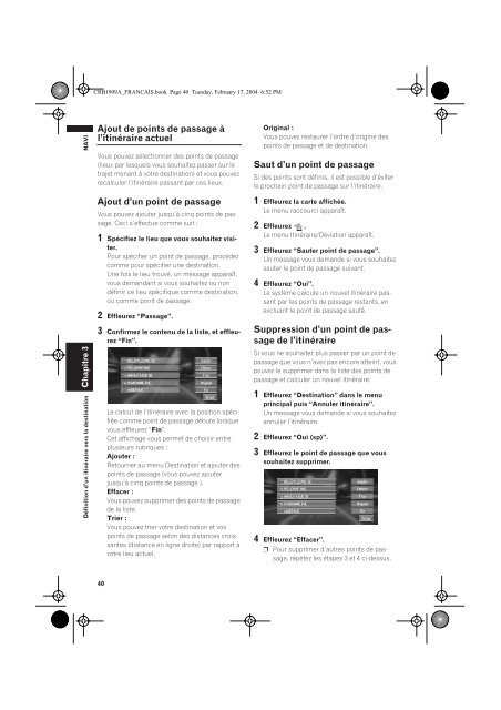 Pioneer AVIC-X1 - Software manual - fran&ccedil;ais
