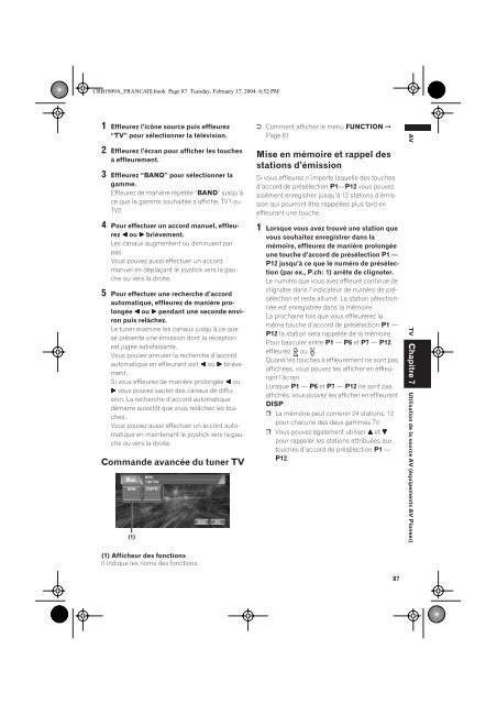 Pioneer AVIC-X1 - Software manual - fran&ccedil;ais