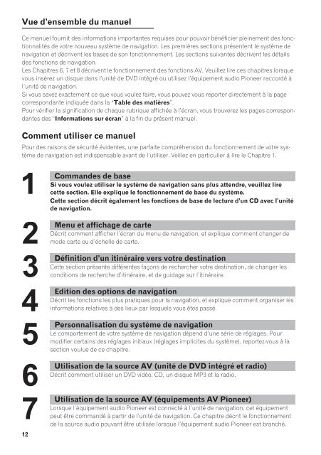 Pioneer AVIC-X1 - Software manual - fran&ccedil;ais