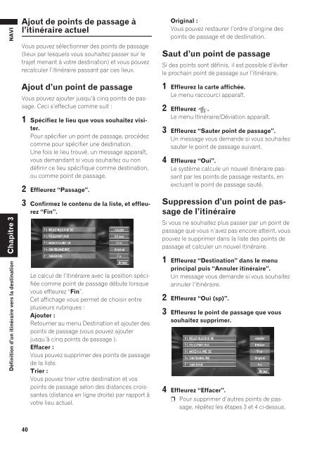 Pioneer AVIC-X1 - Software manual - fran&ccedil;ais