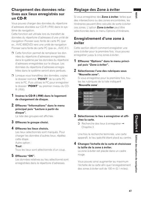 Pioneer AVIC-X1 - Software manual - fran&ccedil;ais
