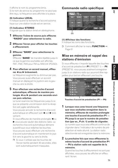 Pioneer AVIC-X1 - Software manual - fran&ccedil;ais