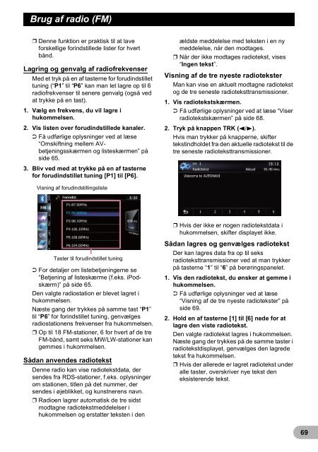 Pioneer AVIC-F20BT - User manual - danois