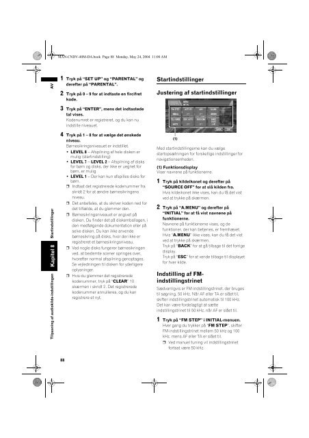 Pioneer AVIC-X1 - Software manual - danois