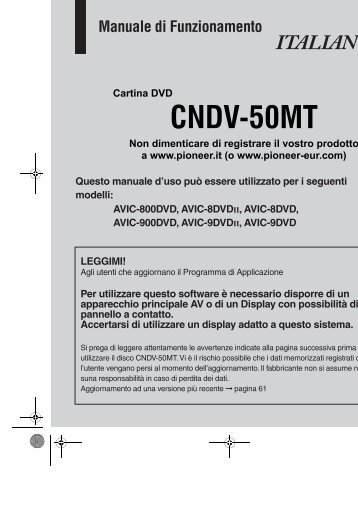 Pioneer CNDV-50MT - User manual - italien