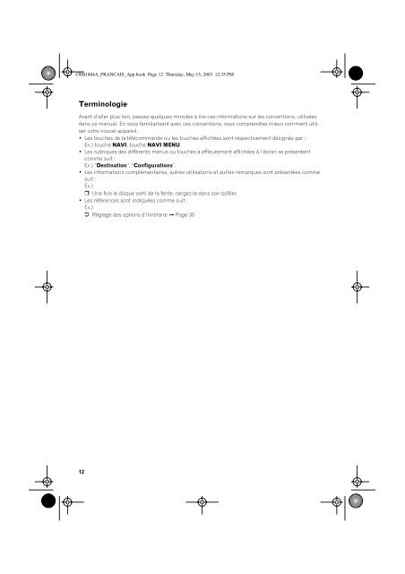 Pioneer AVIC750DV - User manual - fran&ccedil;ais