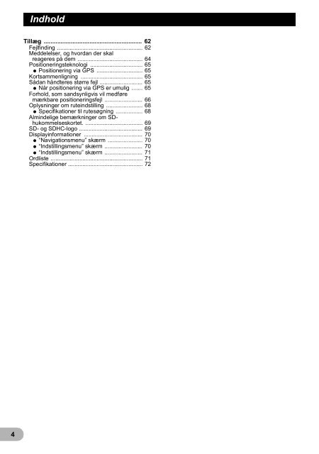 Pioneer AVIC-F220 - User manual - danois