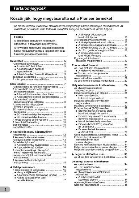 Pioneer AVIC-F220 - User manual - hongrois