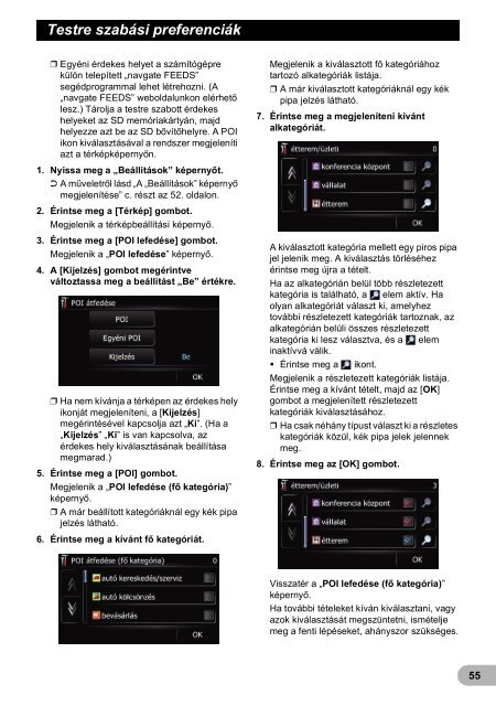 Pioneer AVIC-F220 - User manual - hongrois