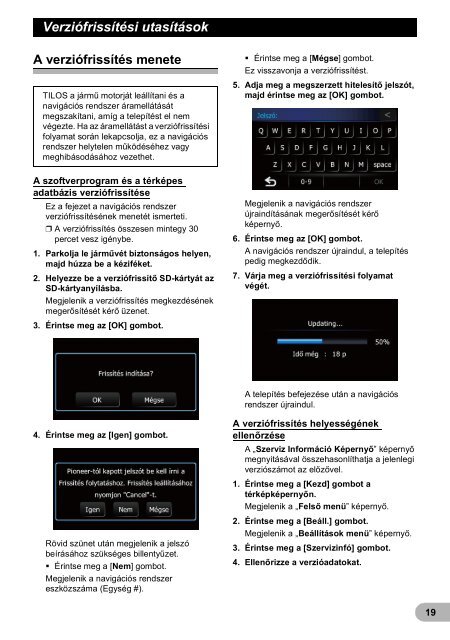 Pioneer CNSD-130FM - Installation manual - hongrois