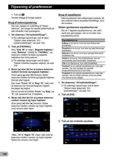 Pioneer AVIC-F9220BT - User manual - danois