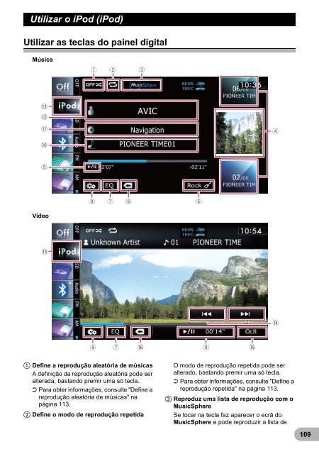 Pioneer AVIC-F9220BT - User manual - portugais