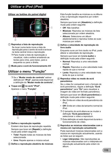 Pioneer AVIC-F9220BT - User manual - portugais