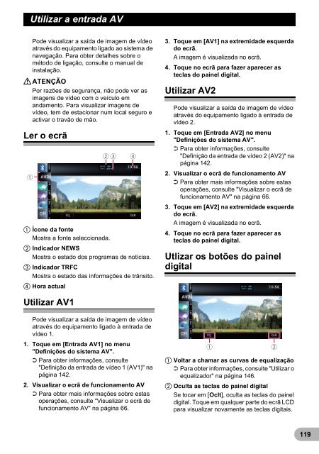 Pioneer AVIC-F9220BT - User manual - portugais