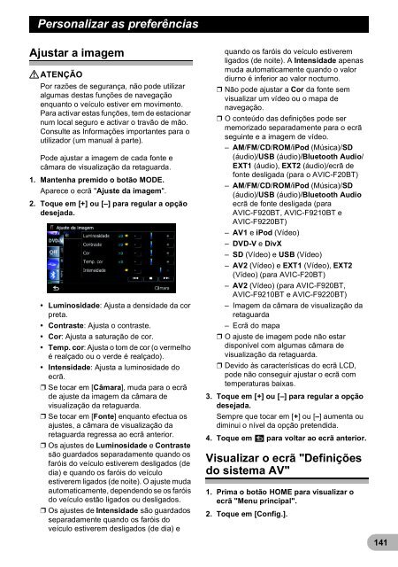 Pioneer AVIC-F9220BT - User manual - portugais