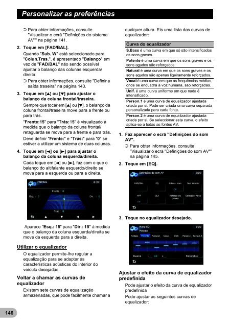 Pioneer AVIC-F9220BT - User manual - portugais