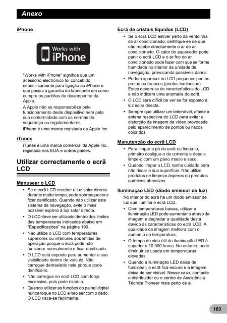 Pioneer AVIC-F9220BT - User manual - portugais