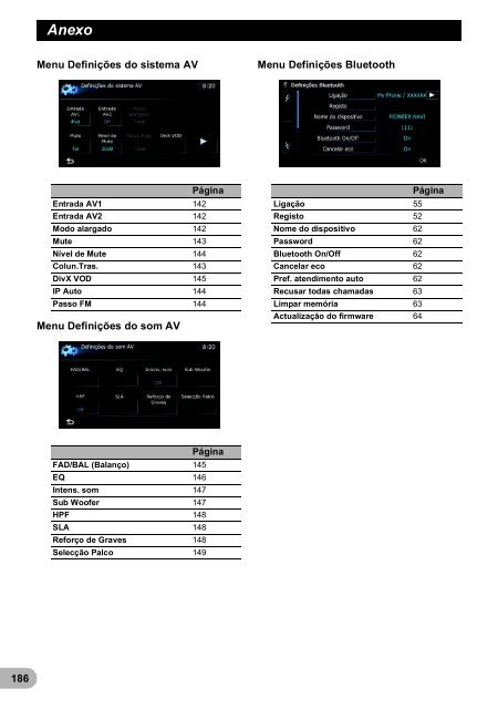 Pioneer AVIC-F9220BT - User manual - portugais