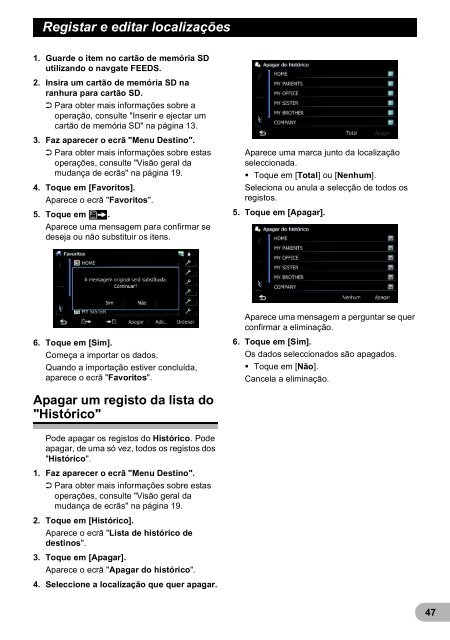 Pioneer AVIC-F9220BT - User manual - portugais