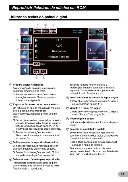 Pioneer AVIC-F9220BT - User manual - portugais