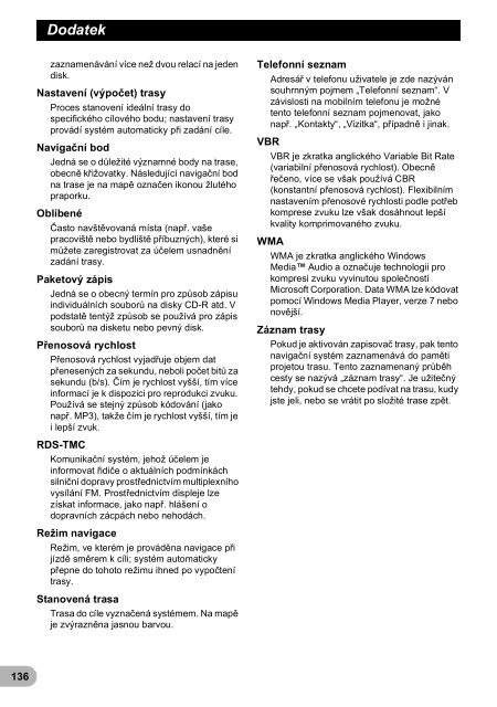 Pioneer AVIC-F320BT - User manual - tch&egrave;que