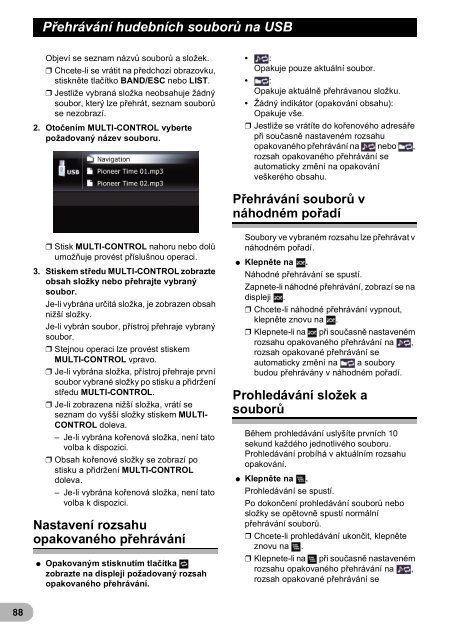 Pioneer AVIC-F320BT - User manual - tch&egrave;que