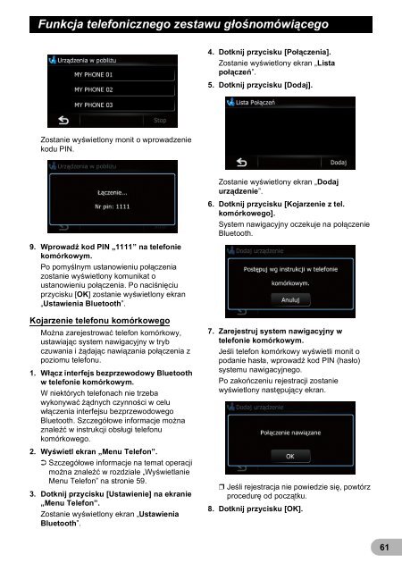 Pioneer AVIC-F320BT - User manual - polonais