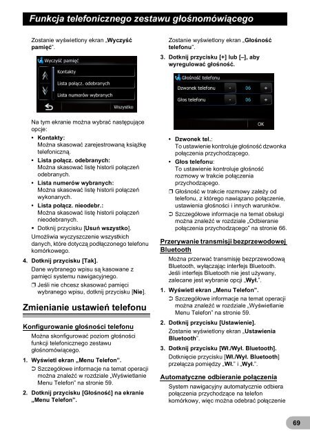 Pioneer AVIC-F320BT - User manual - polonais