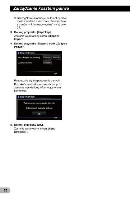 Pioneer AVIC-F320BT - User manual - polonais