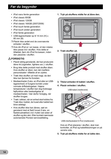 Pioneer AVIC-F320BT - User manual - danois