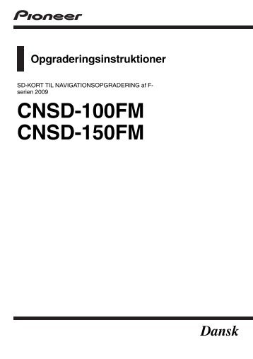 Pioneer CNSD-150FM - User manual - danois