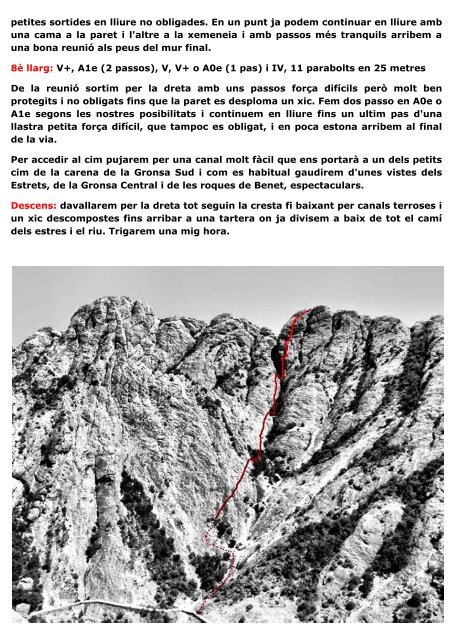 ESCALADA ALS ESTRETS