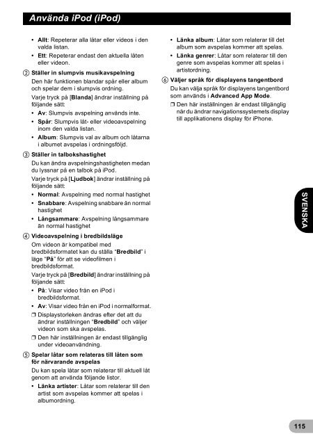 Pioneer AVIC-F940BT - User manual - danois, finnois, su&eacute;dois