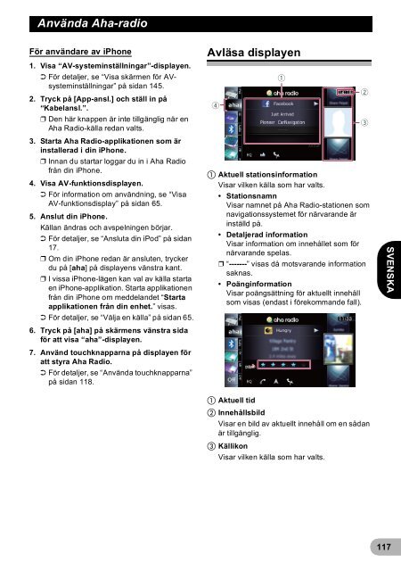 Pioneer AVIC-F940BT - User manual - danois, finnois, su&eacute;dois