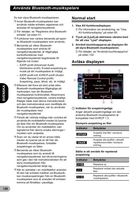 Pioneer AVIC-F940BT - User manual - danois, finnois, su&eacute;dois