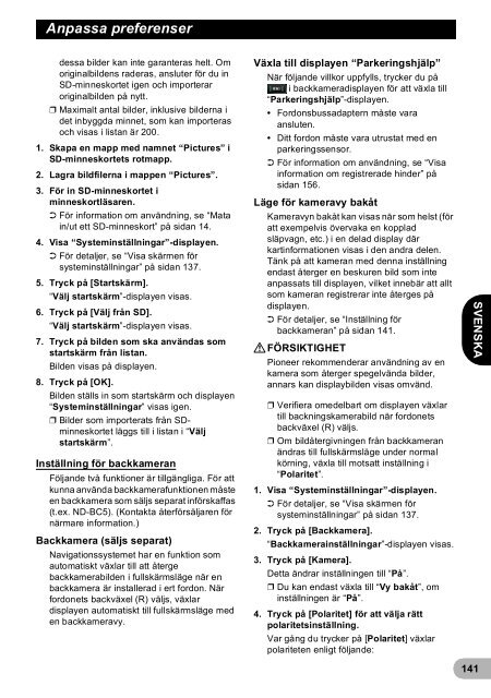 Pioneer AVIC-F940BT - User manual - danois, finnois, su&eacute;dois