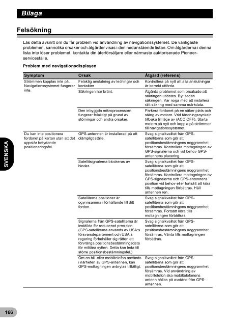 Pioneer AVIC-F940BT - User manual - danois, finnois, su&eacute;dois