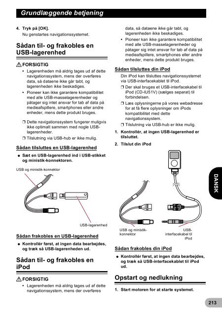 Pioneer AVIC-F940BT - User manual - danois, finnois, su&eacute;dois