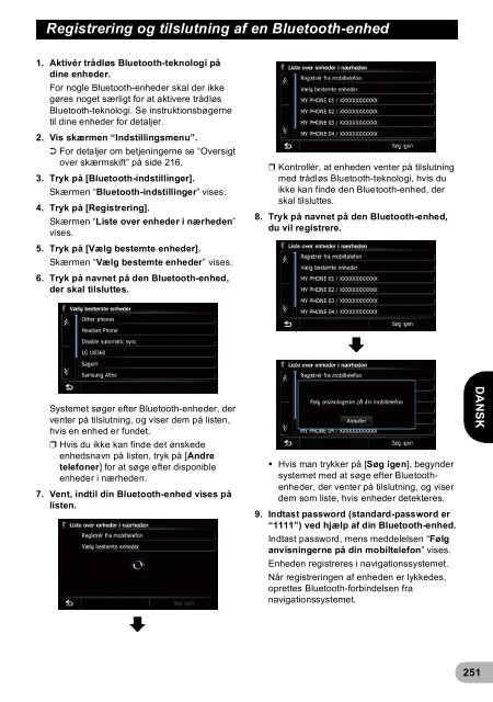 Pioneer AVIC-F940BT - User manual - danois, finnois, su&eacute;dois