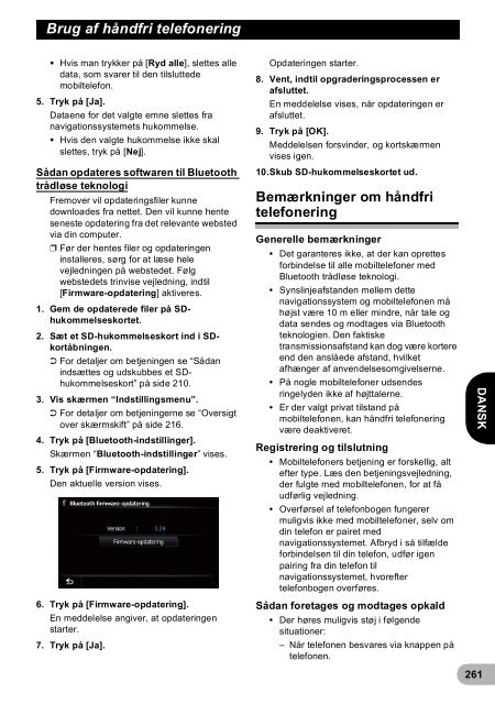 Pioneer AVIC-F940BT - User manual - danois, finnois, su&eacute;dois