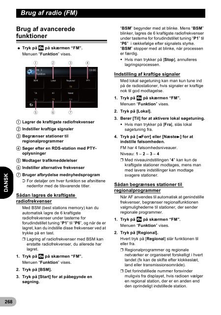 Pioneer AVIC-F940BT - User manual - danois, finnois, su&eacute;dois