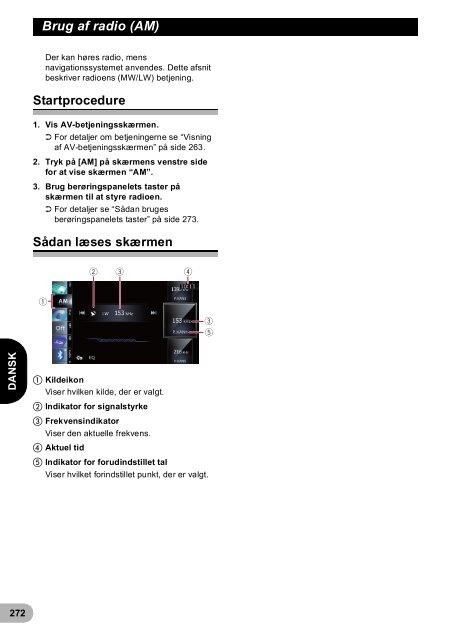 Pioneer AVIC-F940BT - User manual - danois, finnois, su&eacute;dois