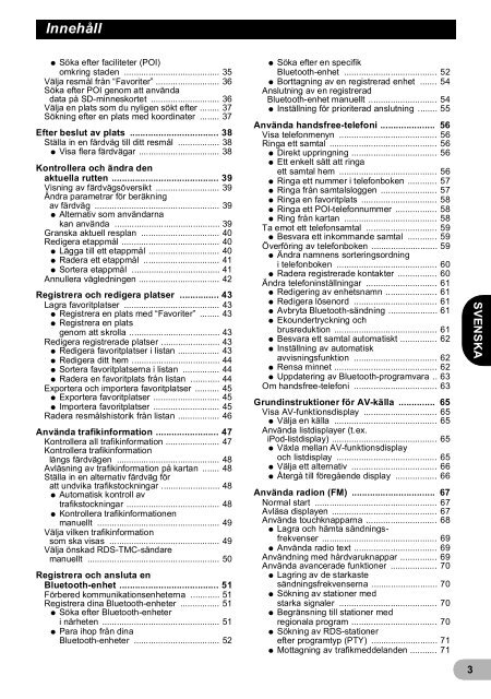 Pioneer AVIC-F940BT - User manual - danois, finnois, su&eacute;dois