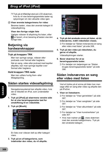 Pioneer AVIC-F940BT - User manual - danois, finnois, su&eacute;dois