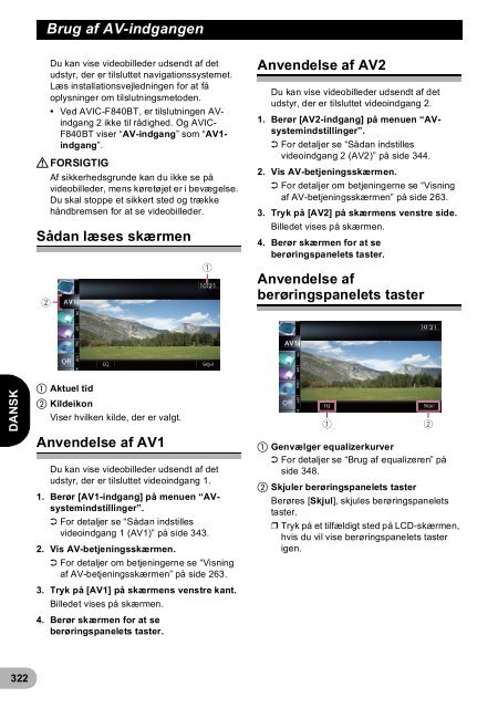Pioneer AVIC-F940BT - User manual - danois, finnois, su&eacute;dois
