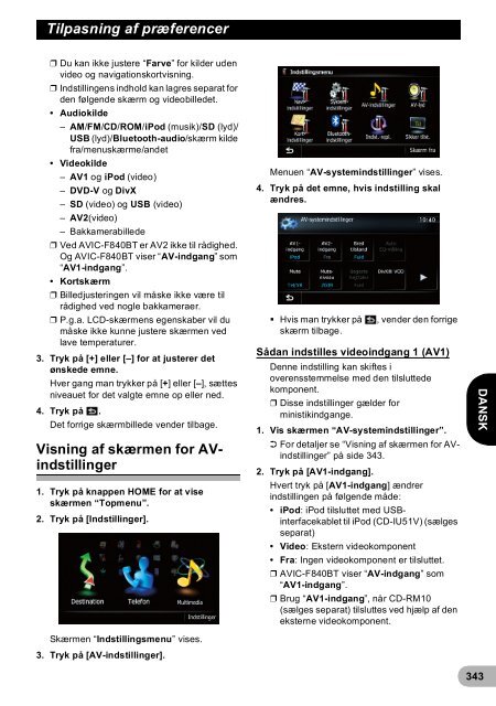 Pioneer AVIC-F940BT - User manual - danois, finnois, su&eacute;dois