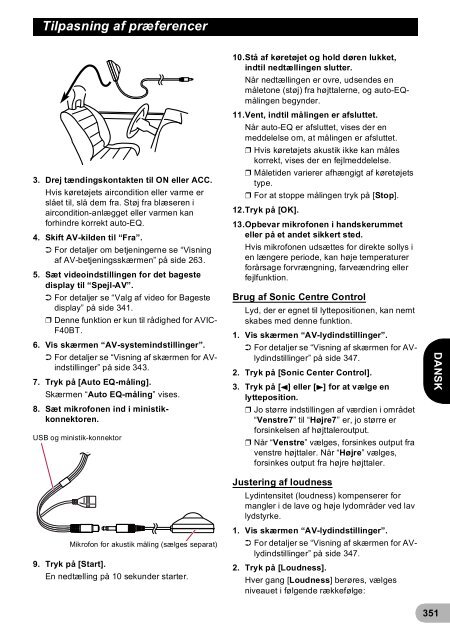 Pioneer AVIC-F940BT - User manual - danois, finnois, su&eacute;dois