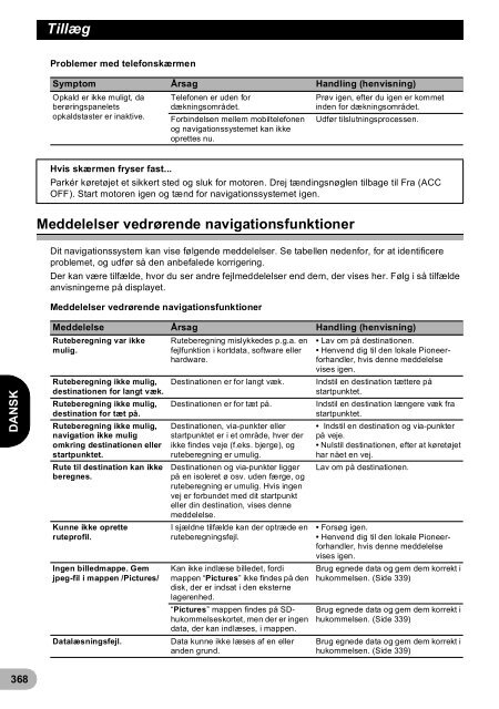 Pioneer AVIC-F940BT - User manual - danois, finnois, su&eacute;dois